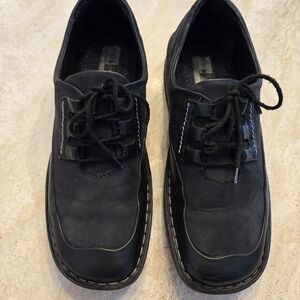 Josef Seibel Classic Black Leather Oxfords for Women - Size 40